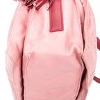 Shoulder Bag Bicolor Tassel Flamenco Pink Calfskin Leather