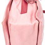 Shoulder Bag Bicolor Tassel Flamenco Pink Calfskin Leather