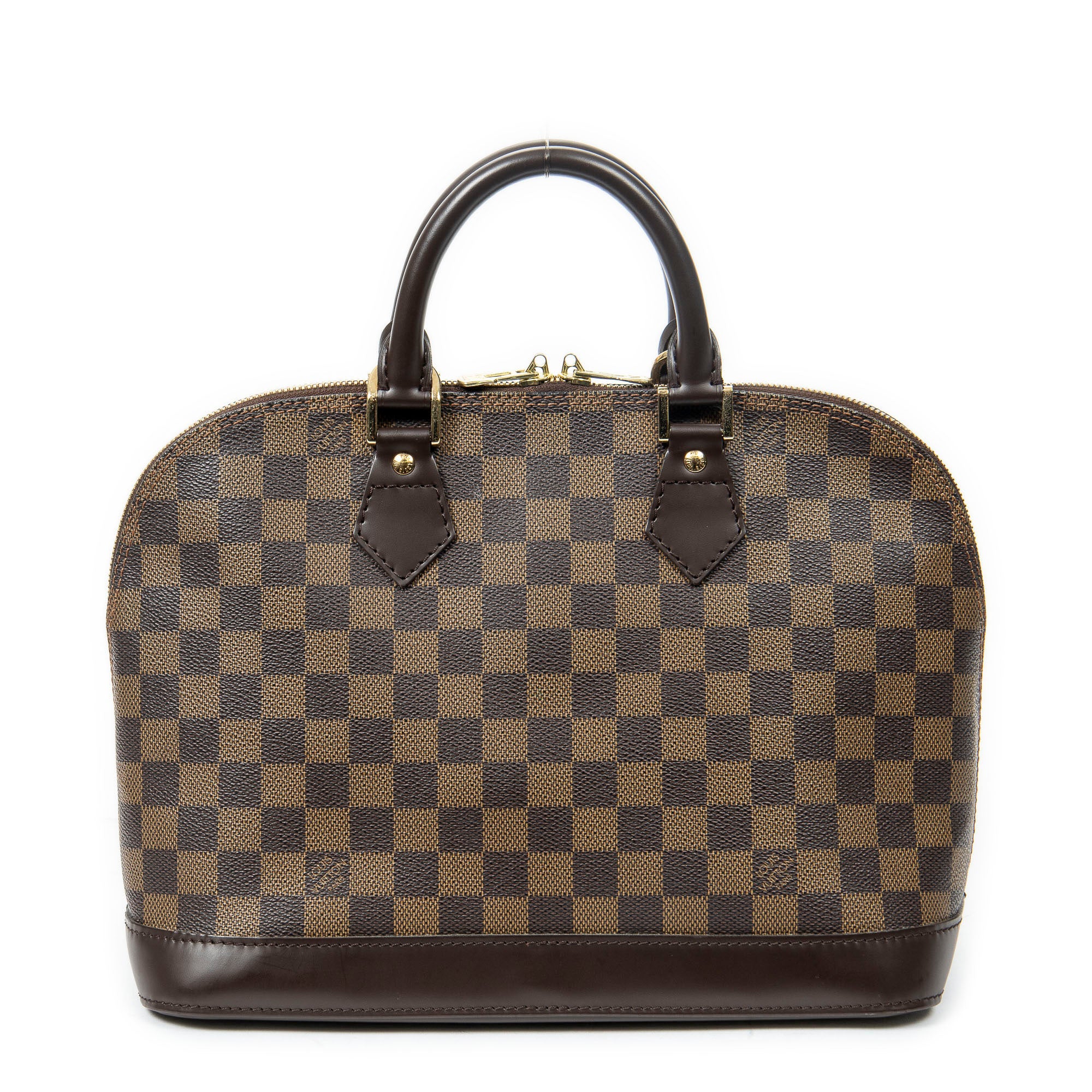 Handbag Alma PM Brown Damier Ebene