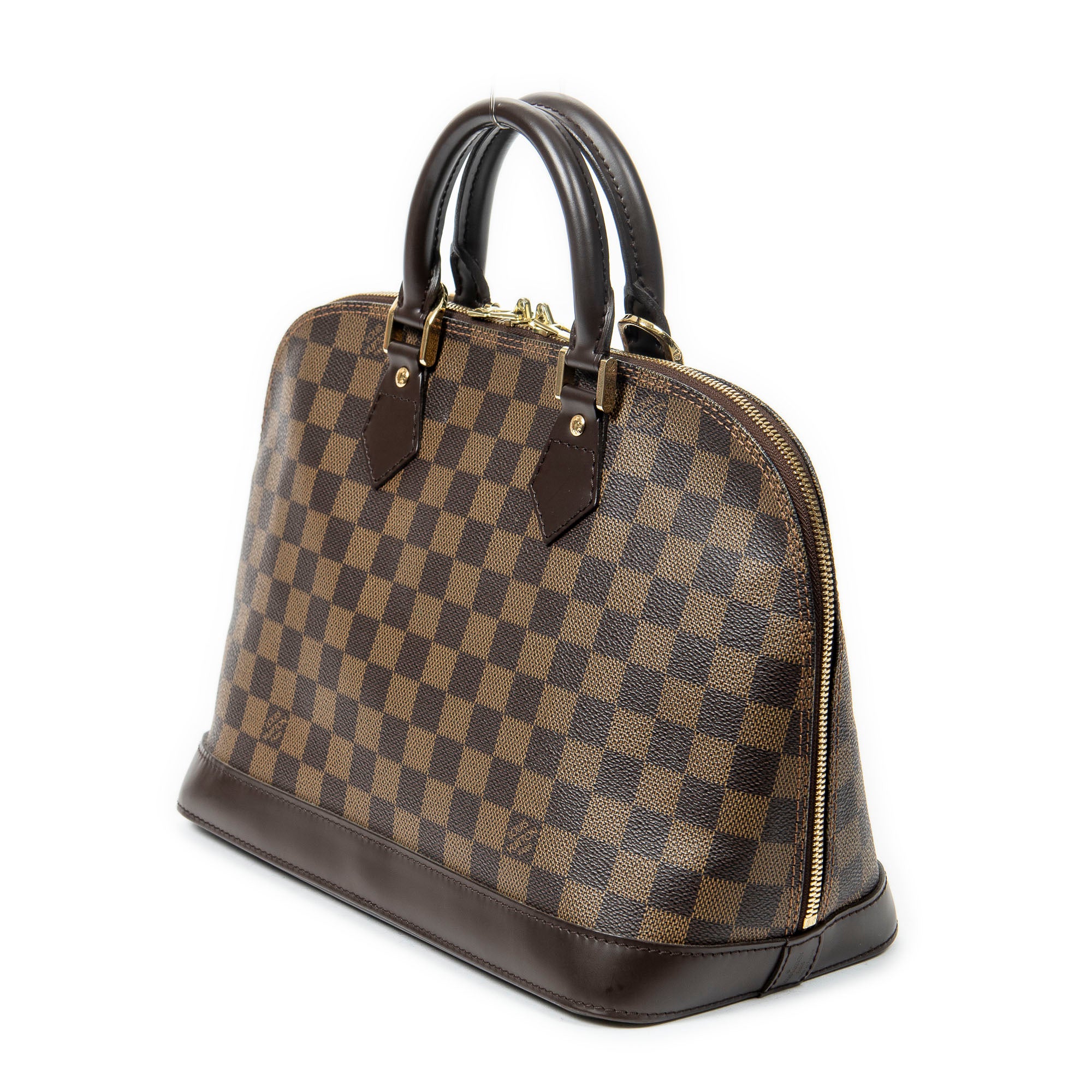 Handbag Alma PM Brown Damier Ebene