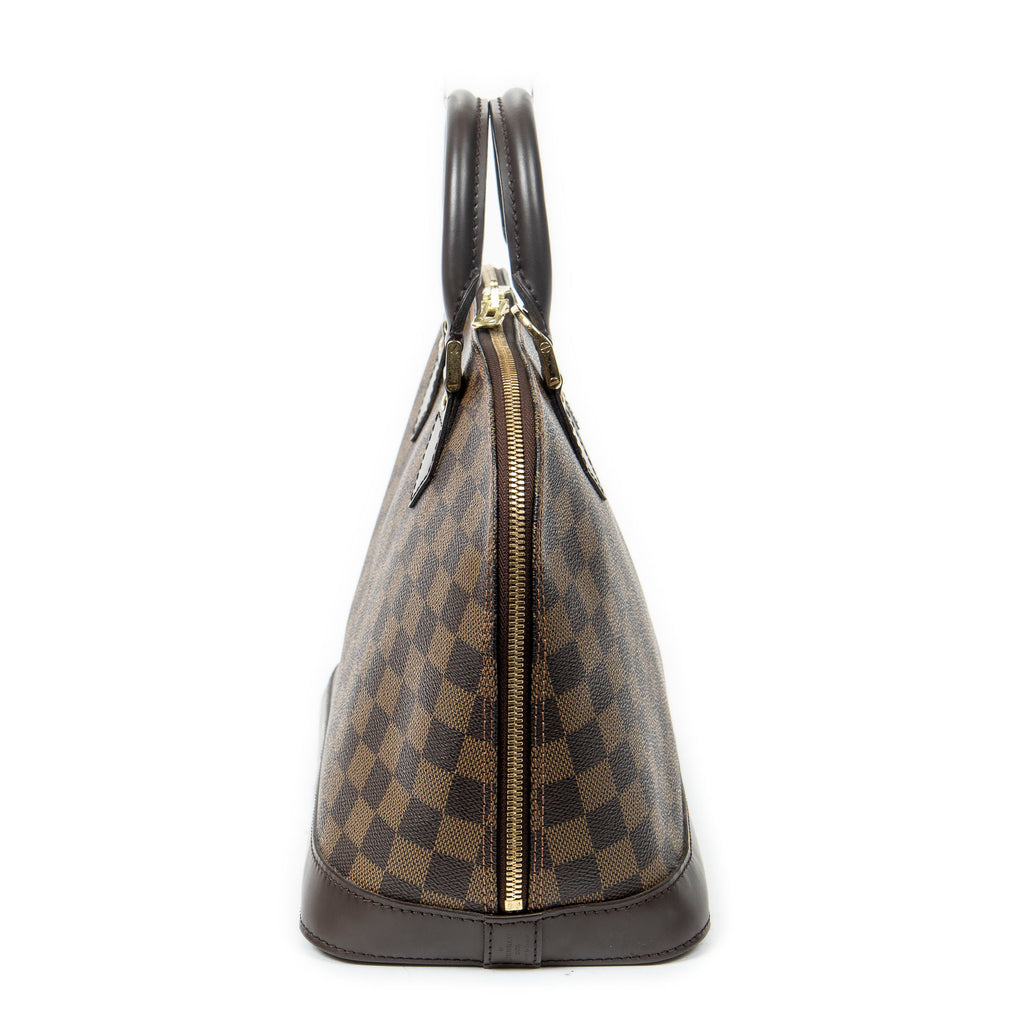 Handbag Alma PM Brown Damier Ebene