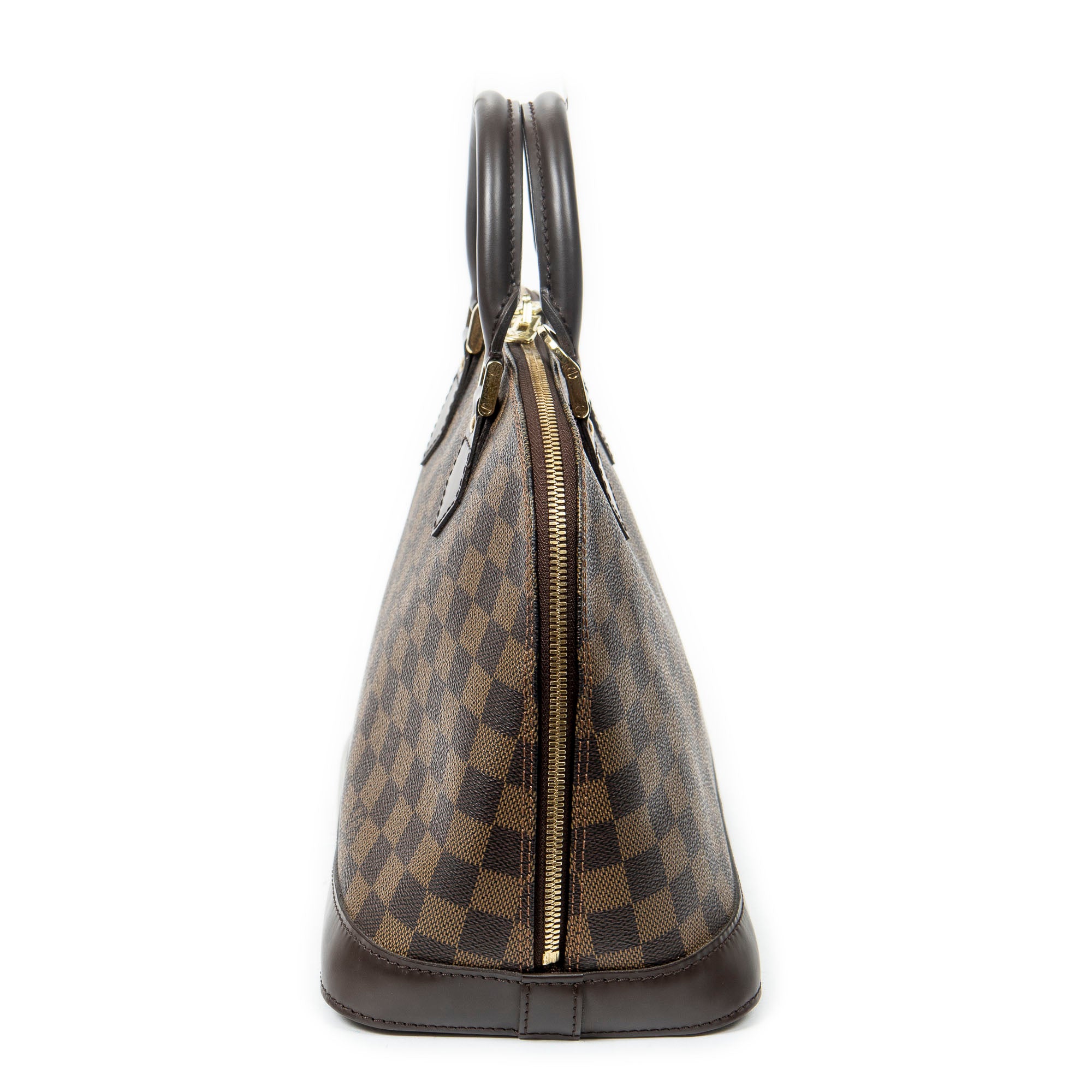 Handbag Alma PM Brown Damier Ebene