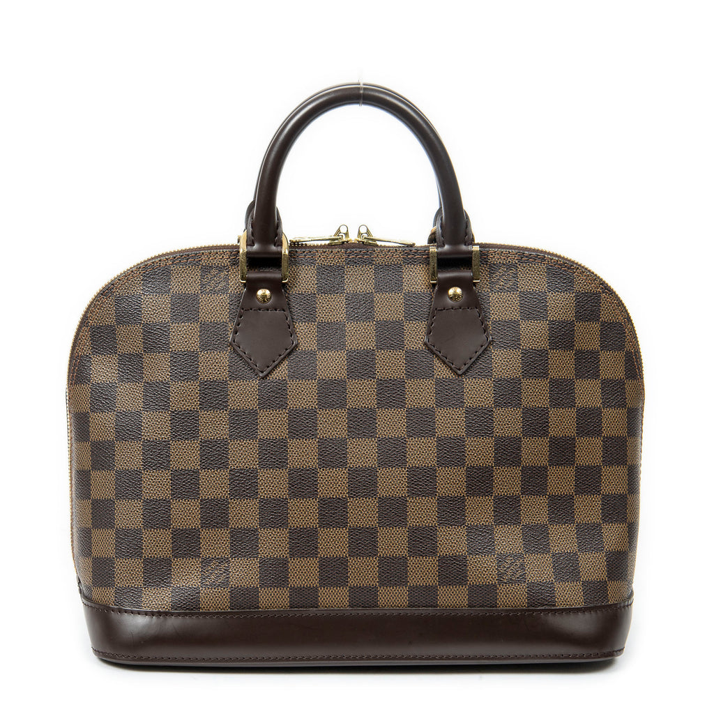 Handbag Alma PM Brown Damier Ebene