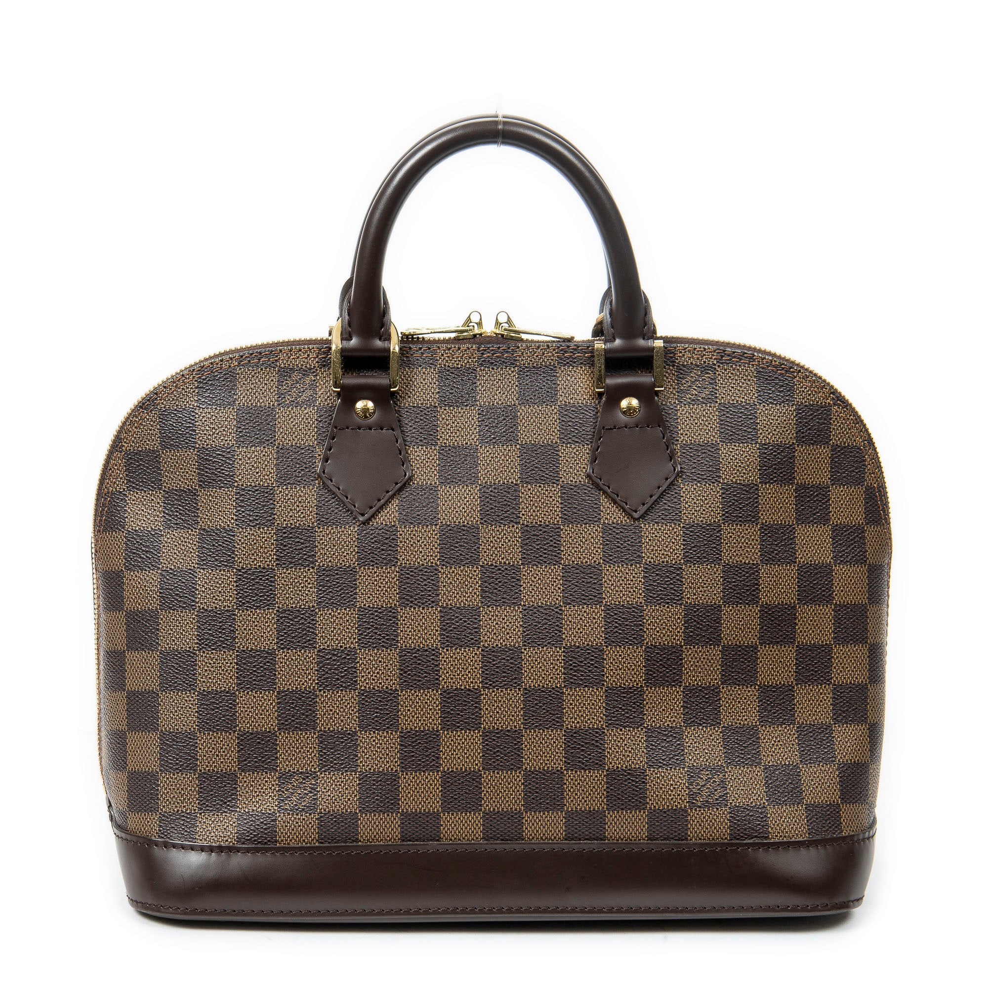Handbag Alma PM Brown Damier Ebene