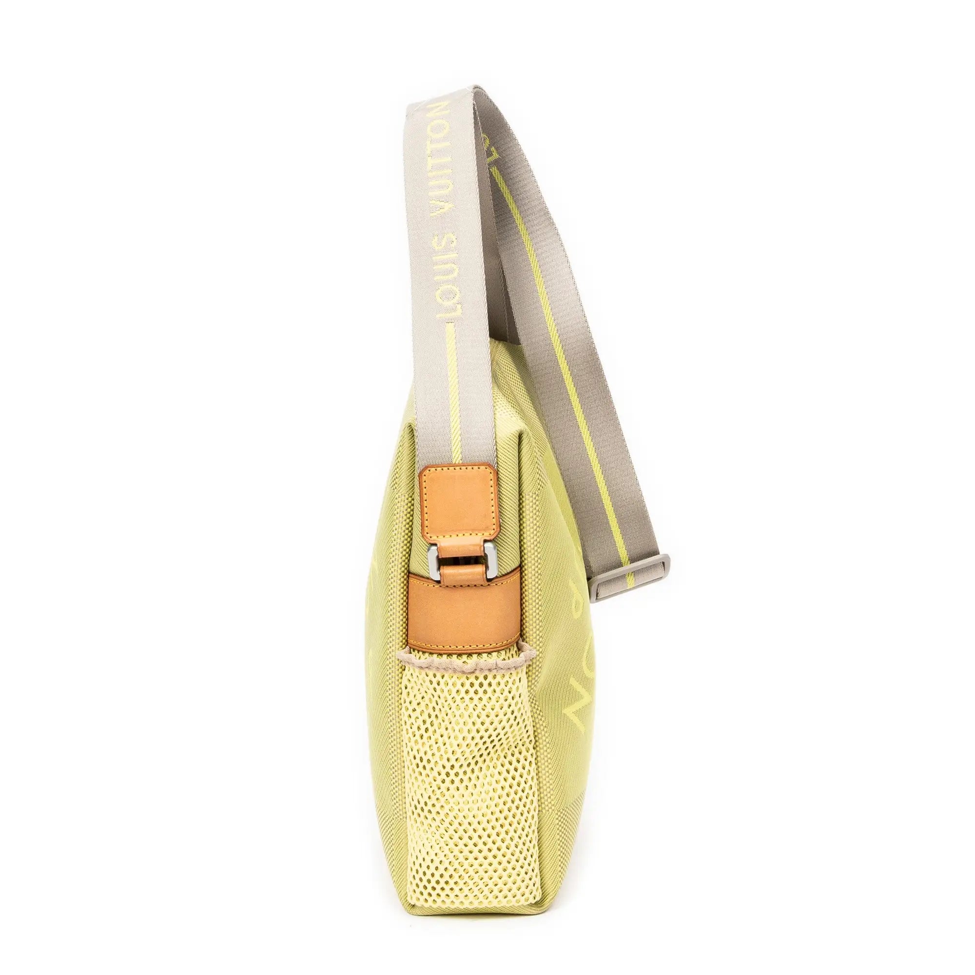 Shoulder Bag Ltd. Ed. LV Cup Weatherly Lime Green Damier Geant