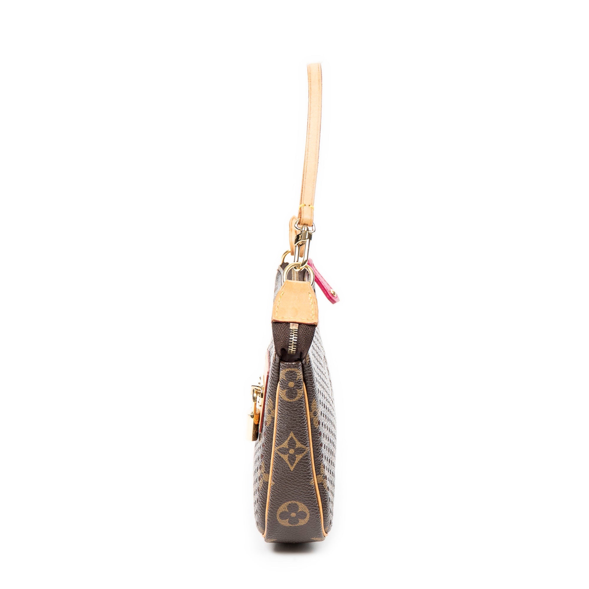 Handbag Pochette Accessoires Brown Monogram Perforated