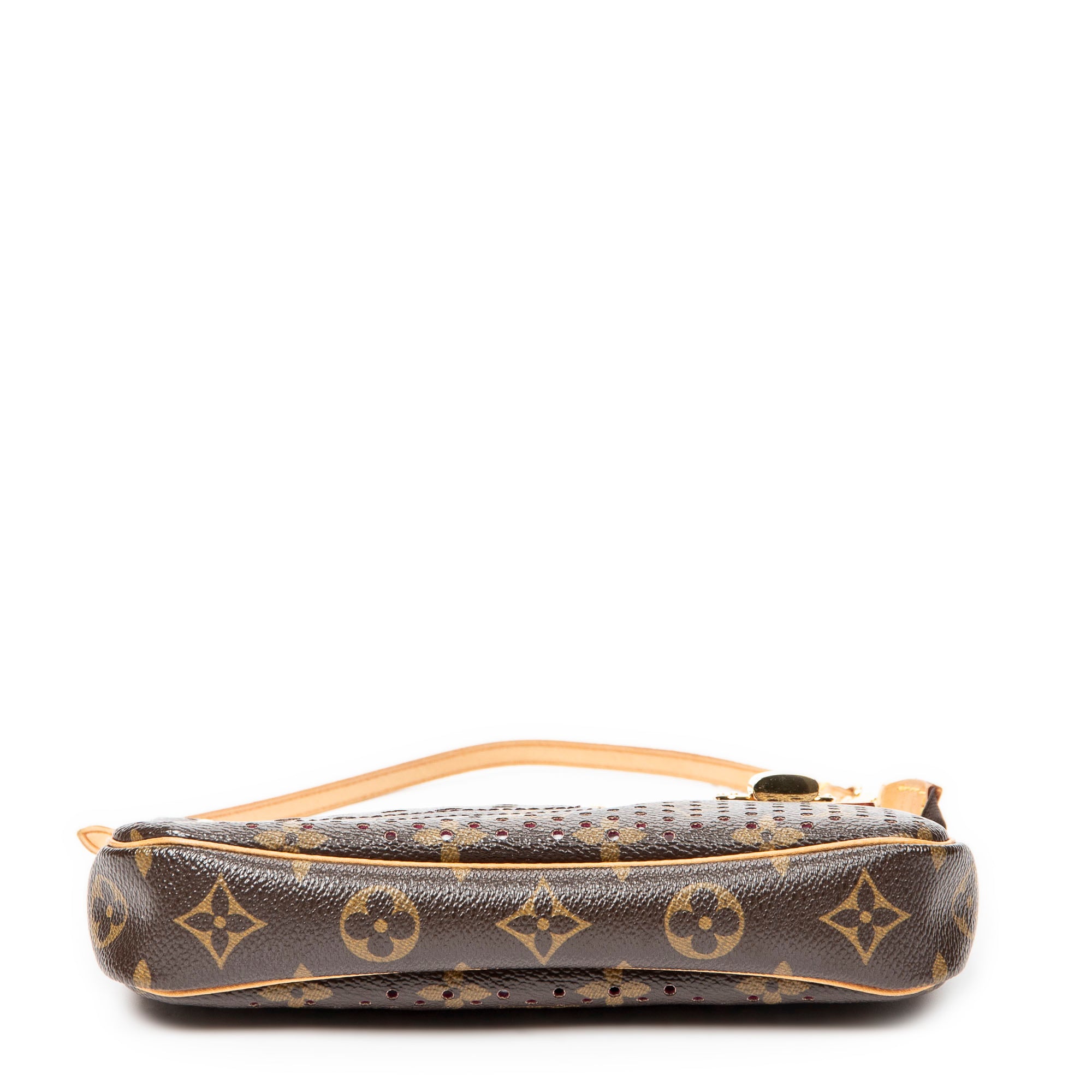 Handbag Pochette Accessoires Brown Monogram Perforated