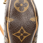 Handbag Pochette Accessoires Brown Monogram Perforated