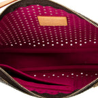 Handbag Pochette Accessoires Brown Monogram Perforated