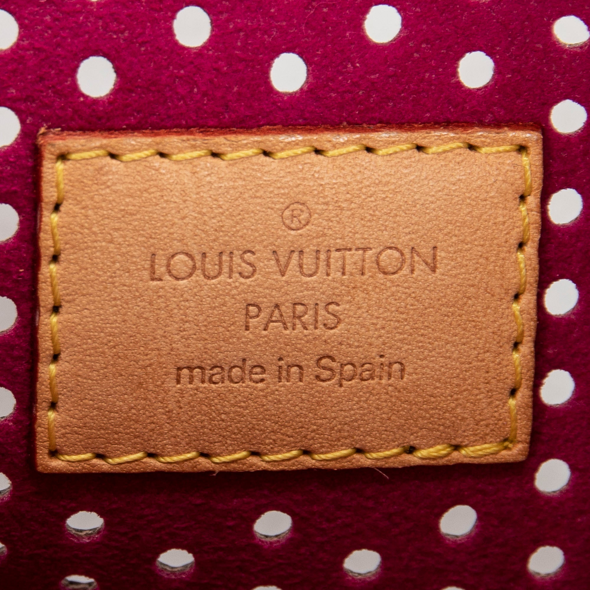 Handbag Pochette Accessoires Brown Monogram Perforated