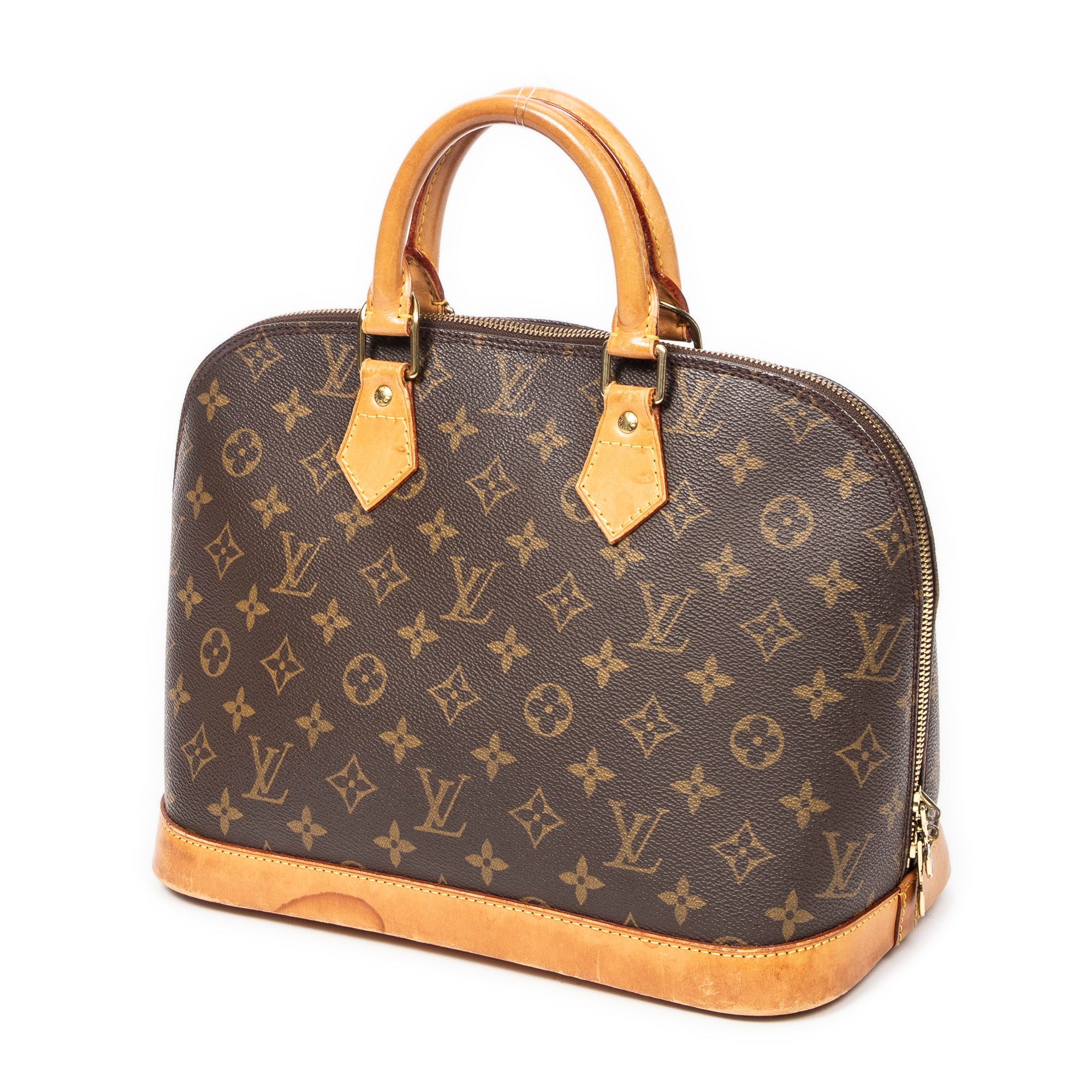 Handbag Alma PM Brown Monogram Canvas