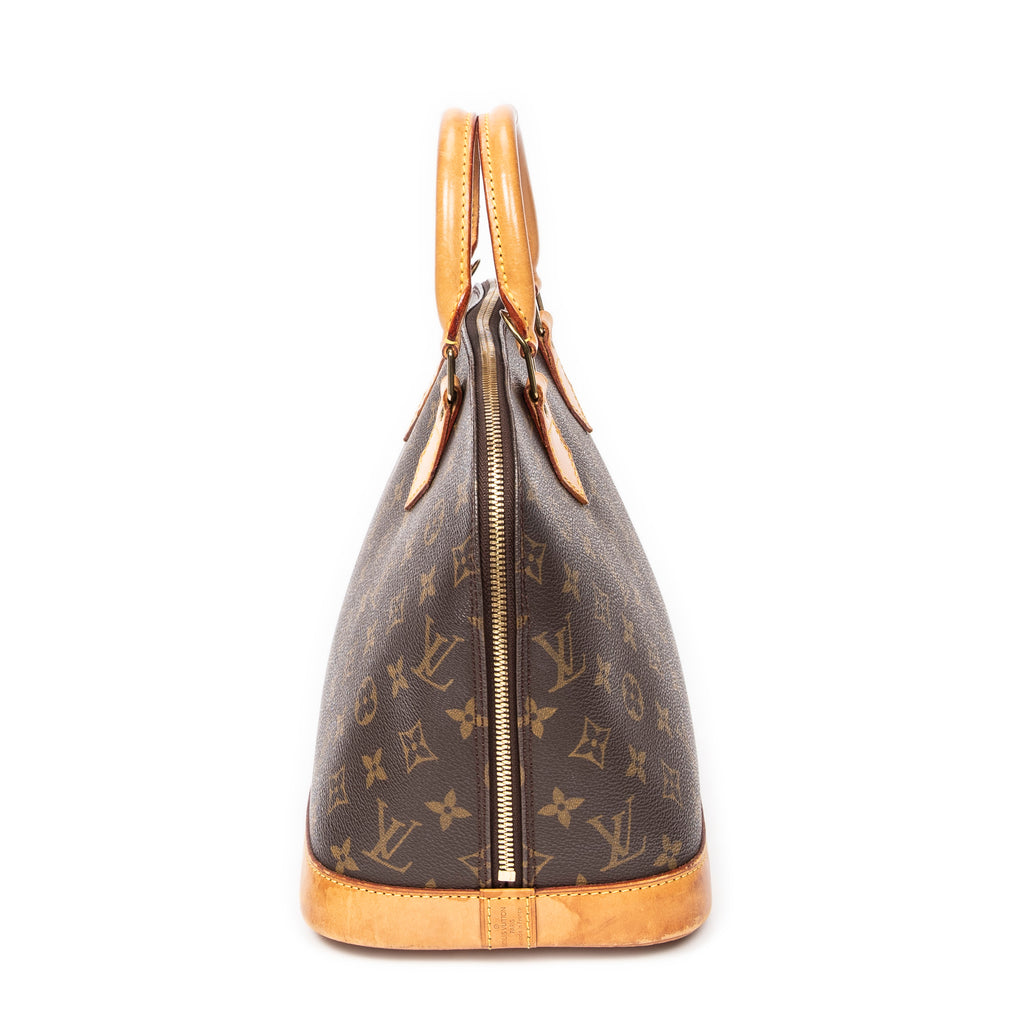 Handbag Alma PM Brown Monogram Canvas