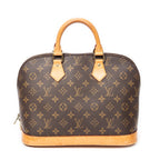 Handbag Alma PM Brown Monogram Canvas