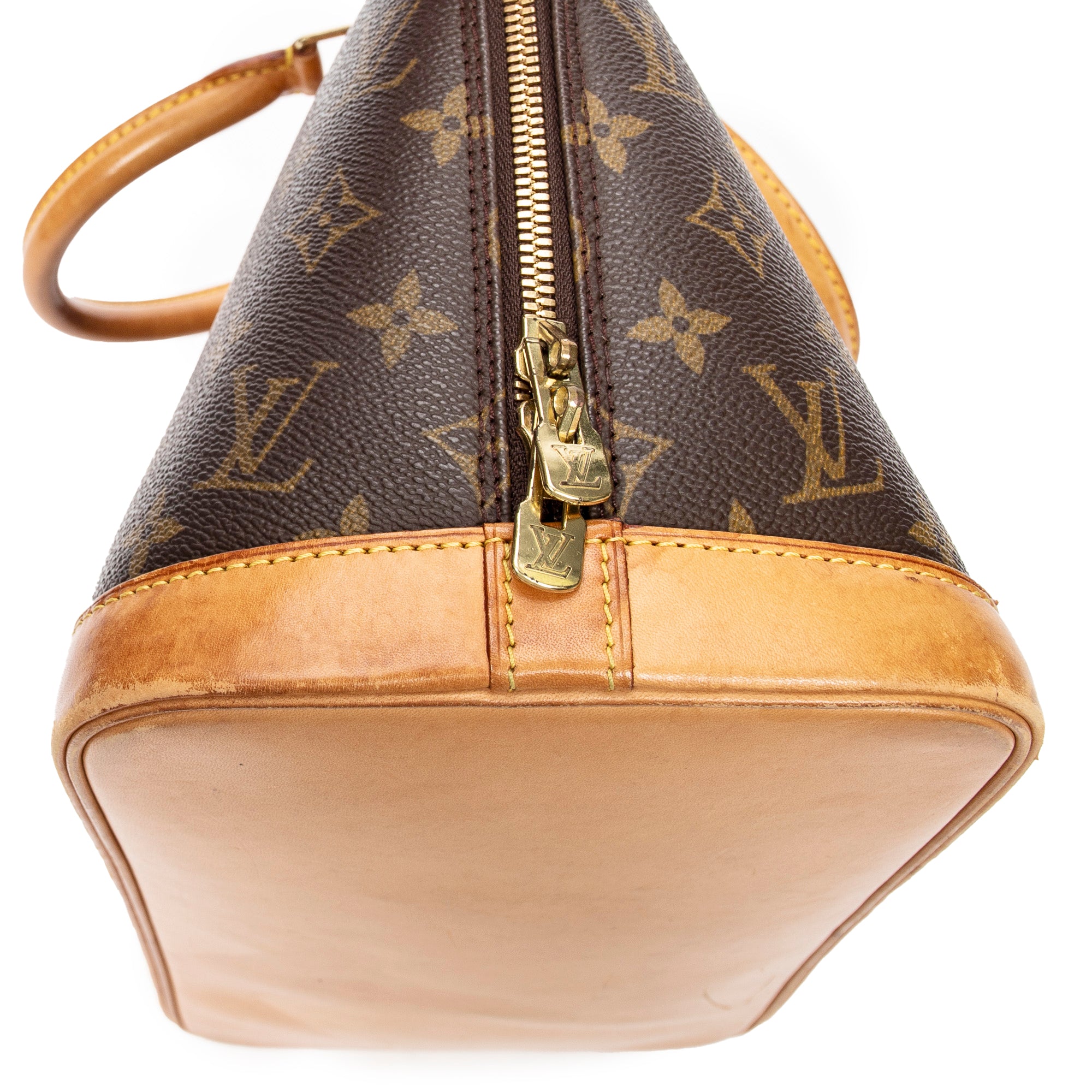 Handbag Alma PM Brown Monogram Canvas