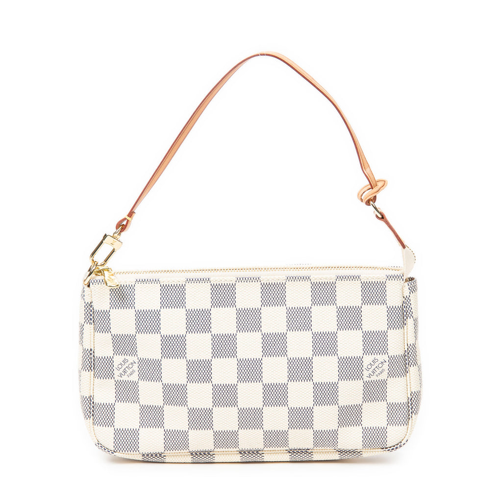 Handbag Accessory Pouch Ivory Damier Azur