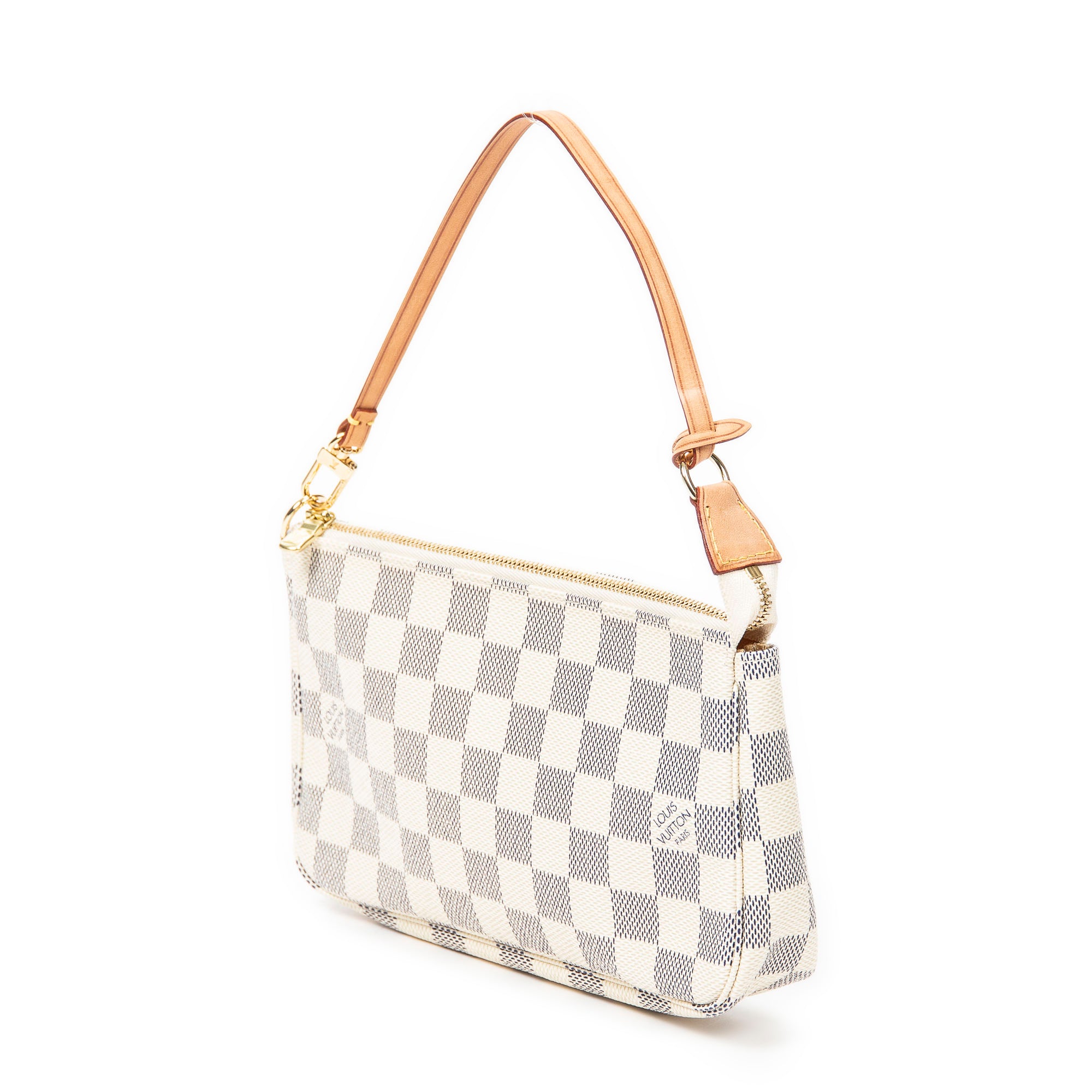 Handbag Accessory Pouch Ivory Damier Azur