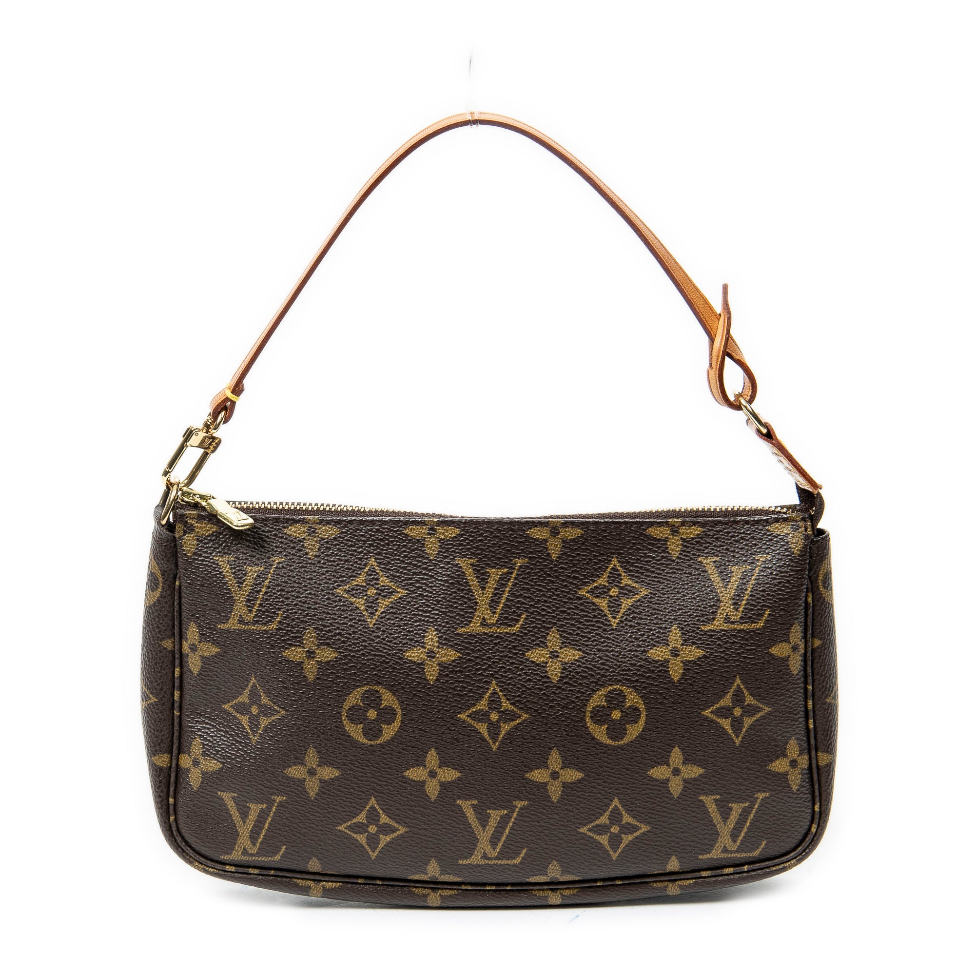 Handbag Accessory Pouch Brown Monogram Canvas