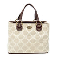 Handbag Small Vintage Open Tote Beige Macadam Canvas