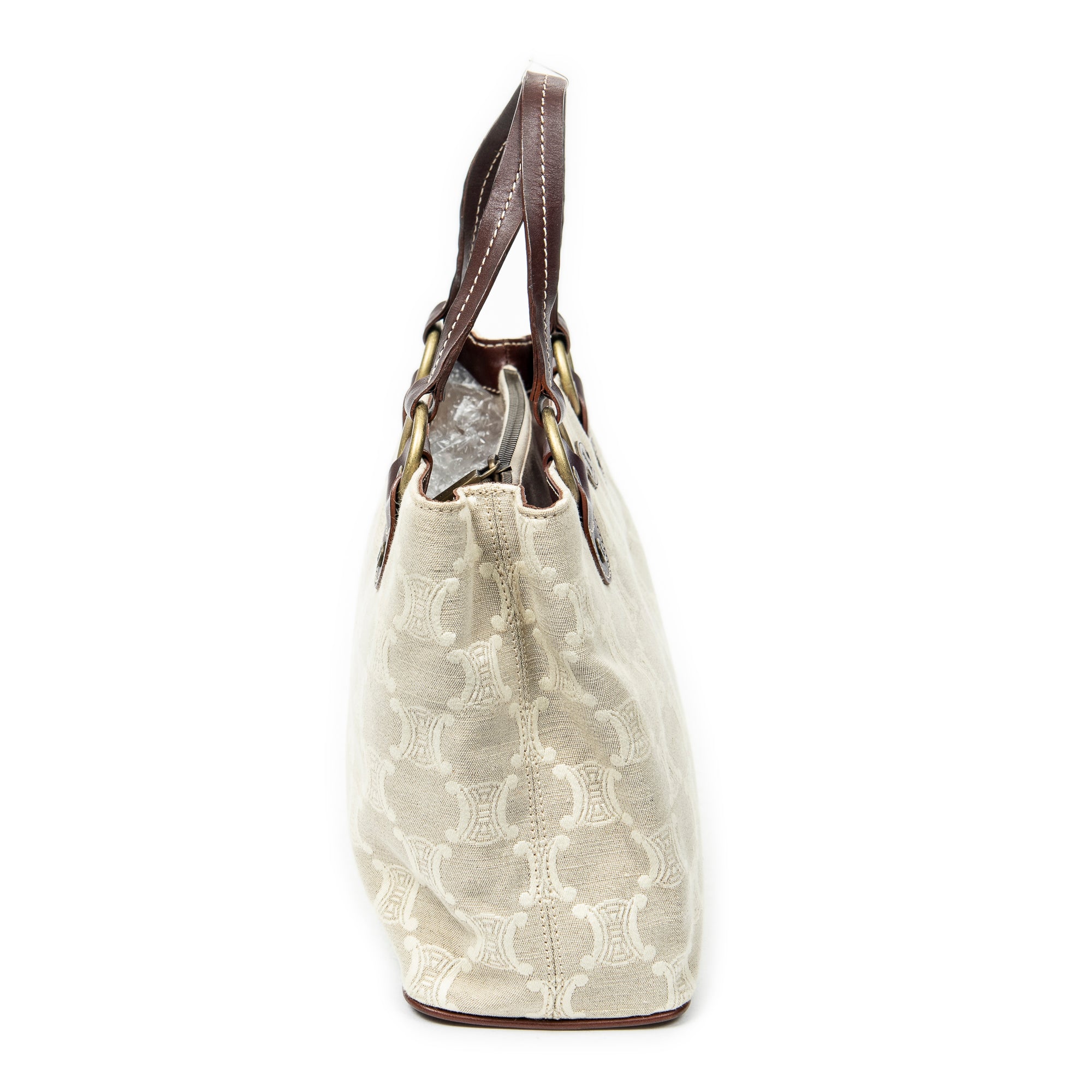 Handbag Small Vintage Open Tote Beige Macadam Canvas
