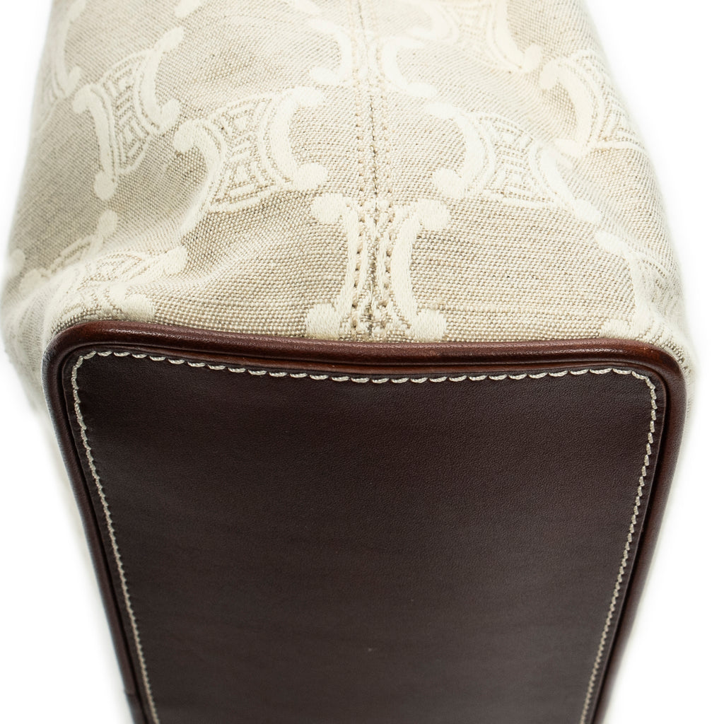 Handbag Small Vintage Open Tote Beige Macadam Canvas