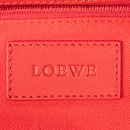Shoulder Bag Studded Crown Shopper Tote Red Calfskin Leather