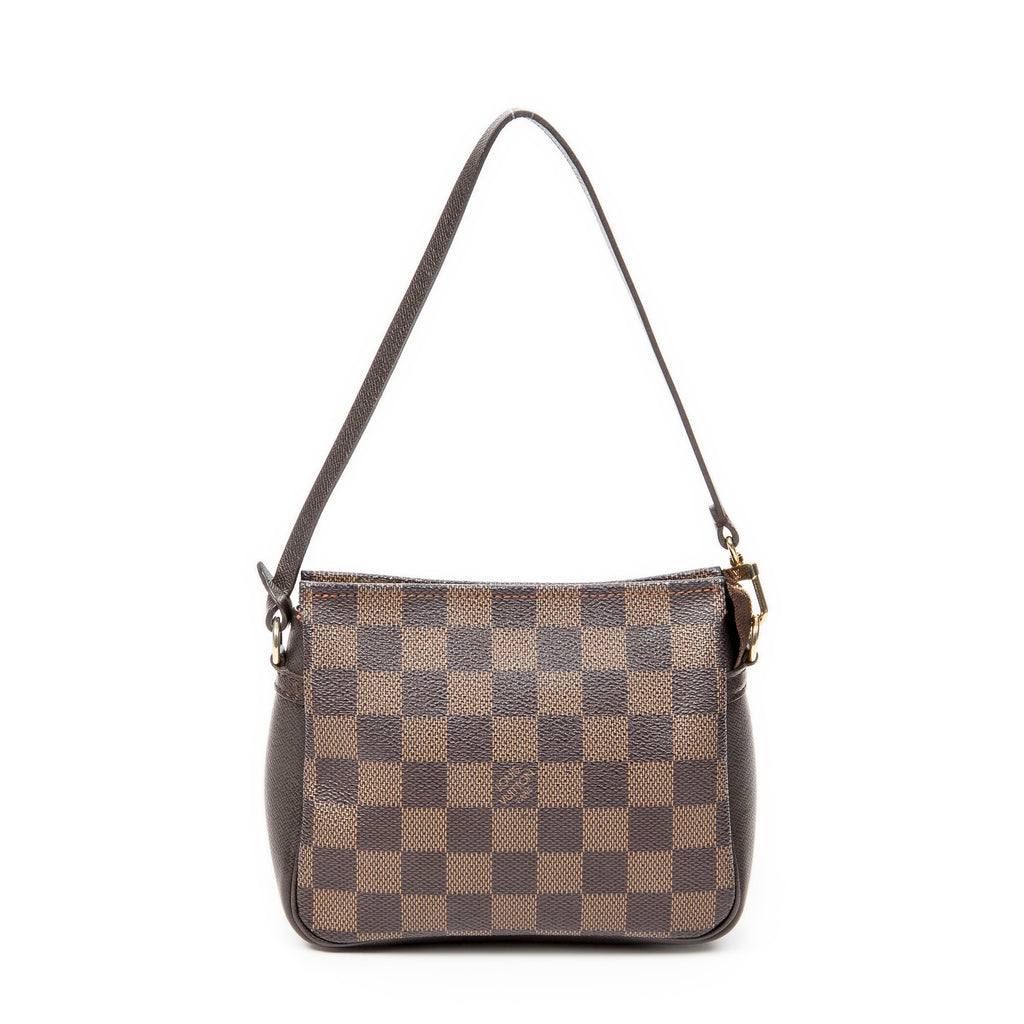 Handbag Trousse Make Up Pouch Brown Damier Ebene