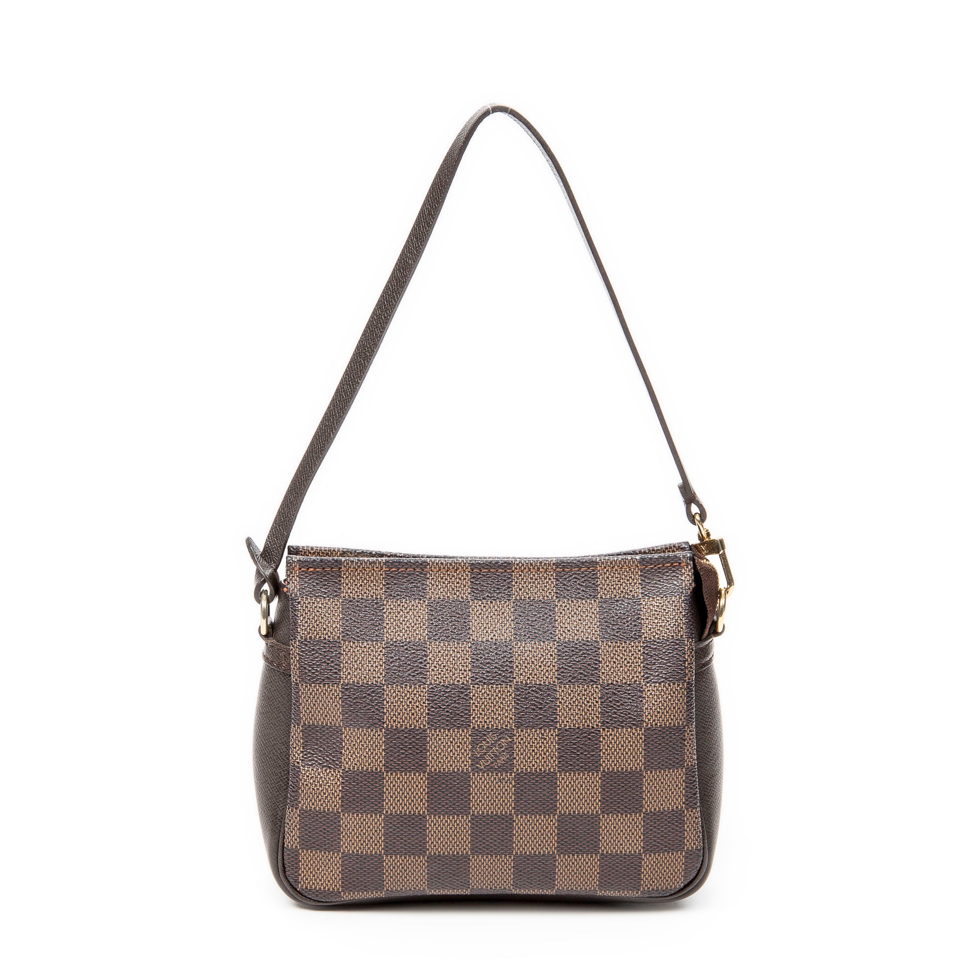 Handbag Trousse Make Up Pouch Brown Damier Ebene
