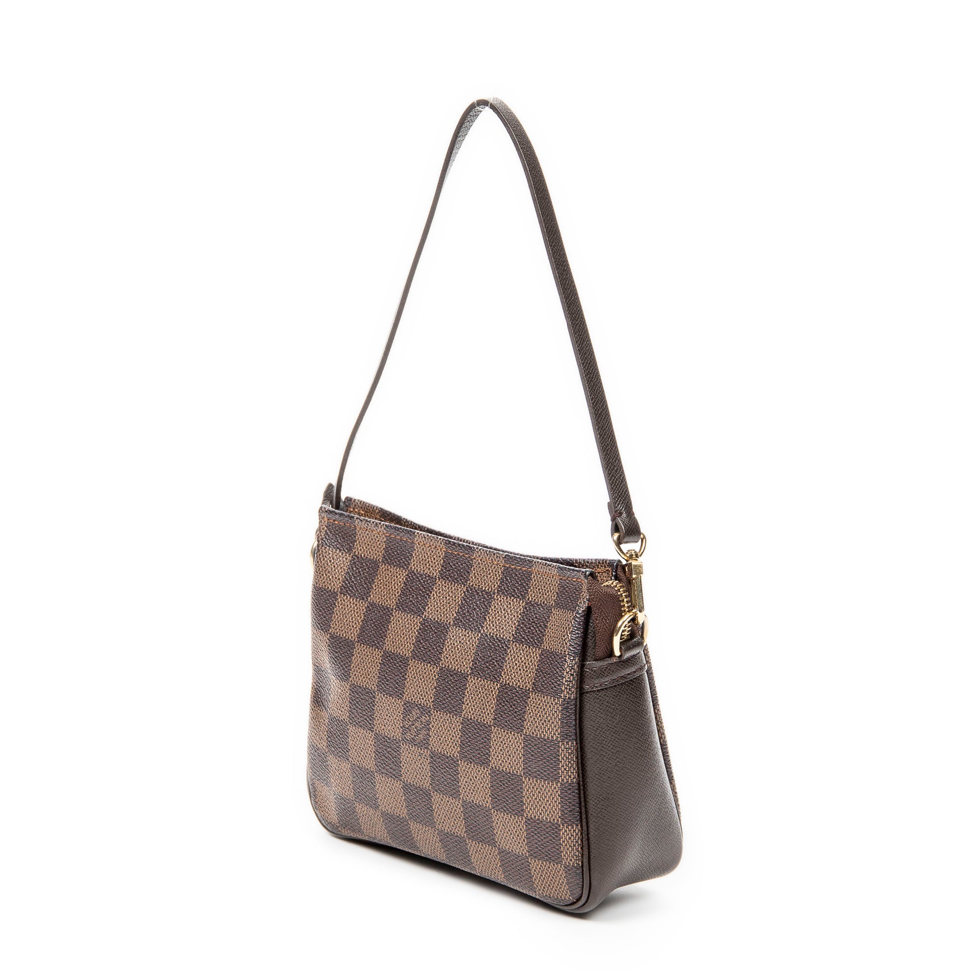 Handbag Trousse Make Up Pouch Brown Damier Ebene