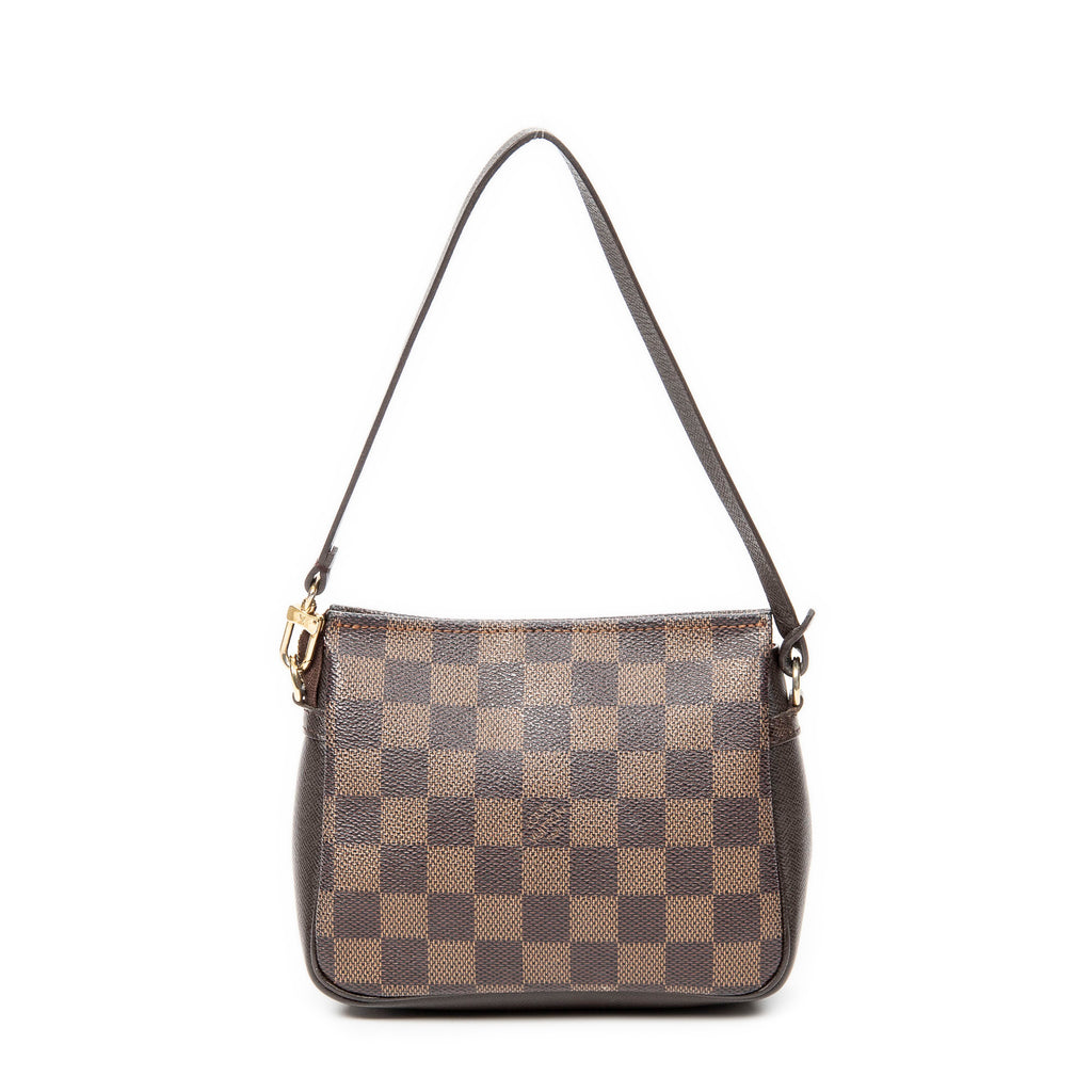 Handbag Trousse Make Up Pouch Brown Damier Ebene