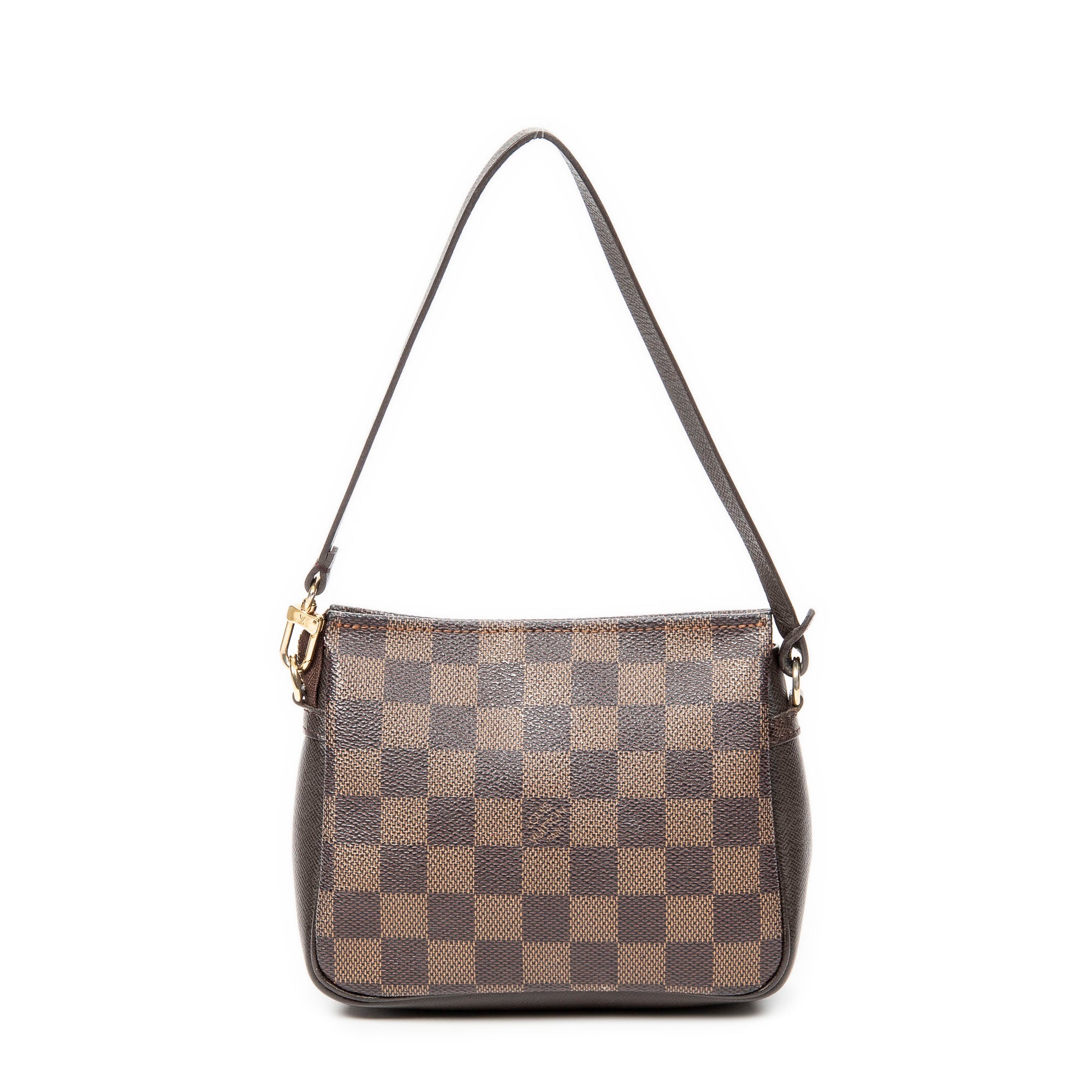 Handbag Trousse Make Up Pouch Brown Damier Ebene