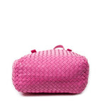 Shoulder Bag Vertical Tote Fuchsia Pink Intrecciato Leather