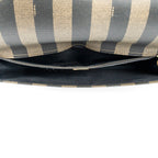 Handbag Envelope Document Case Khaki Pequin Coated Canvas