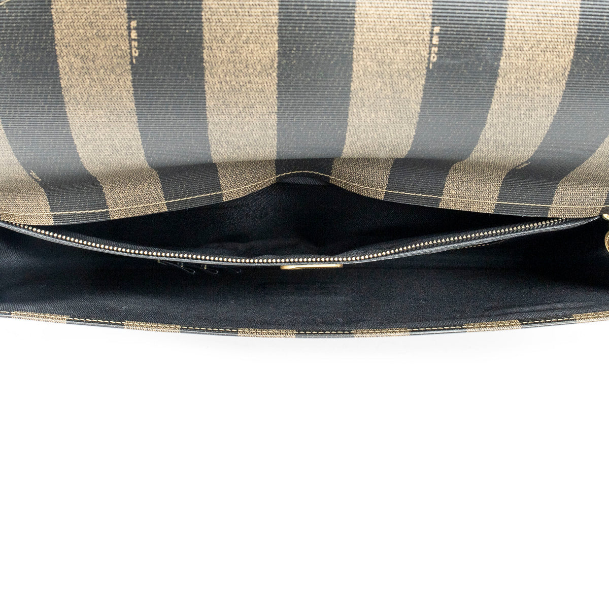 Handbag Envelope Document Case Khaki Pequin Coated Canvas