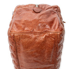 Shoulder Bag Matelasse Bowler Tote MM Brown Goat Quilted Leather