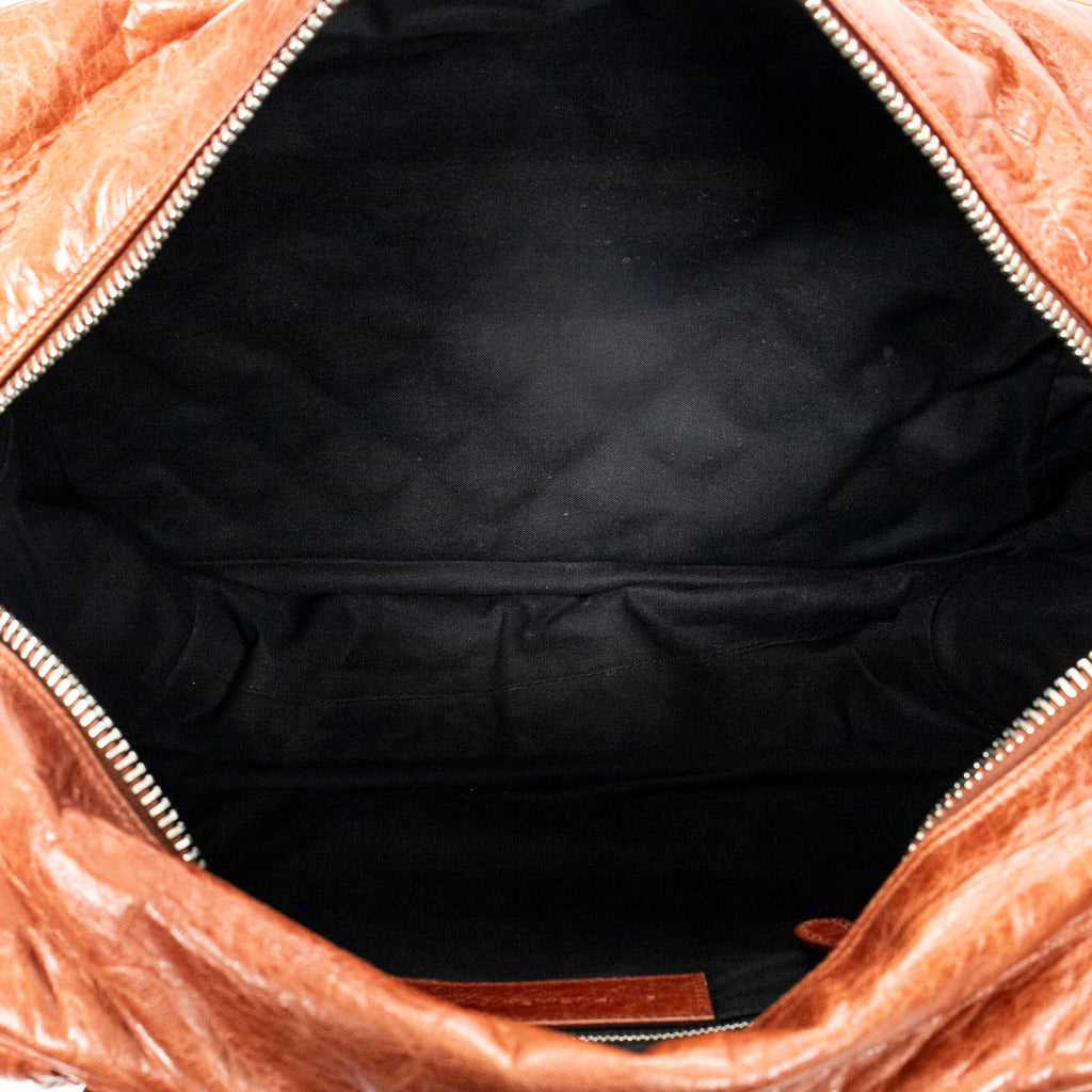 Shoulder Bag Matelasse Bowler Tote MM Brown Goat Quilted Leather