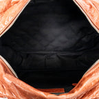 Shoulder Bag Matelasse Bowler Tote MM Brown Goat Quilted Leather