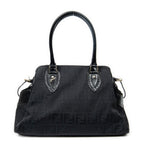 Shoulder Bag Medium Du Jour Tote Black Zucca Canvas