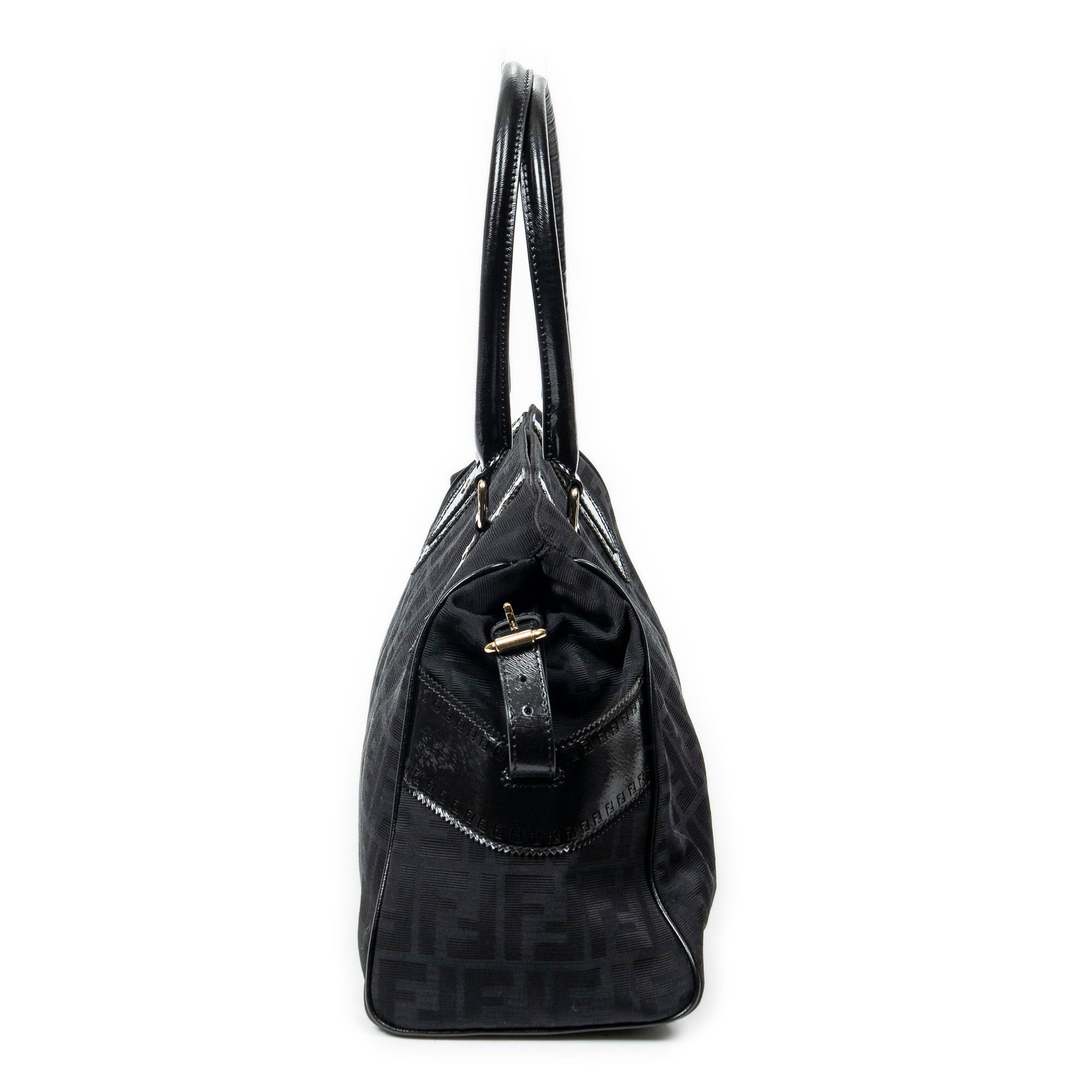Shoulder Bag Medium Du Jour Tote Black Zucca Canvas
