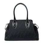 Shoulder Bag Medium Du Jour Tote Black Zucca Canvas