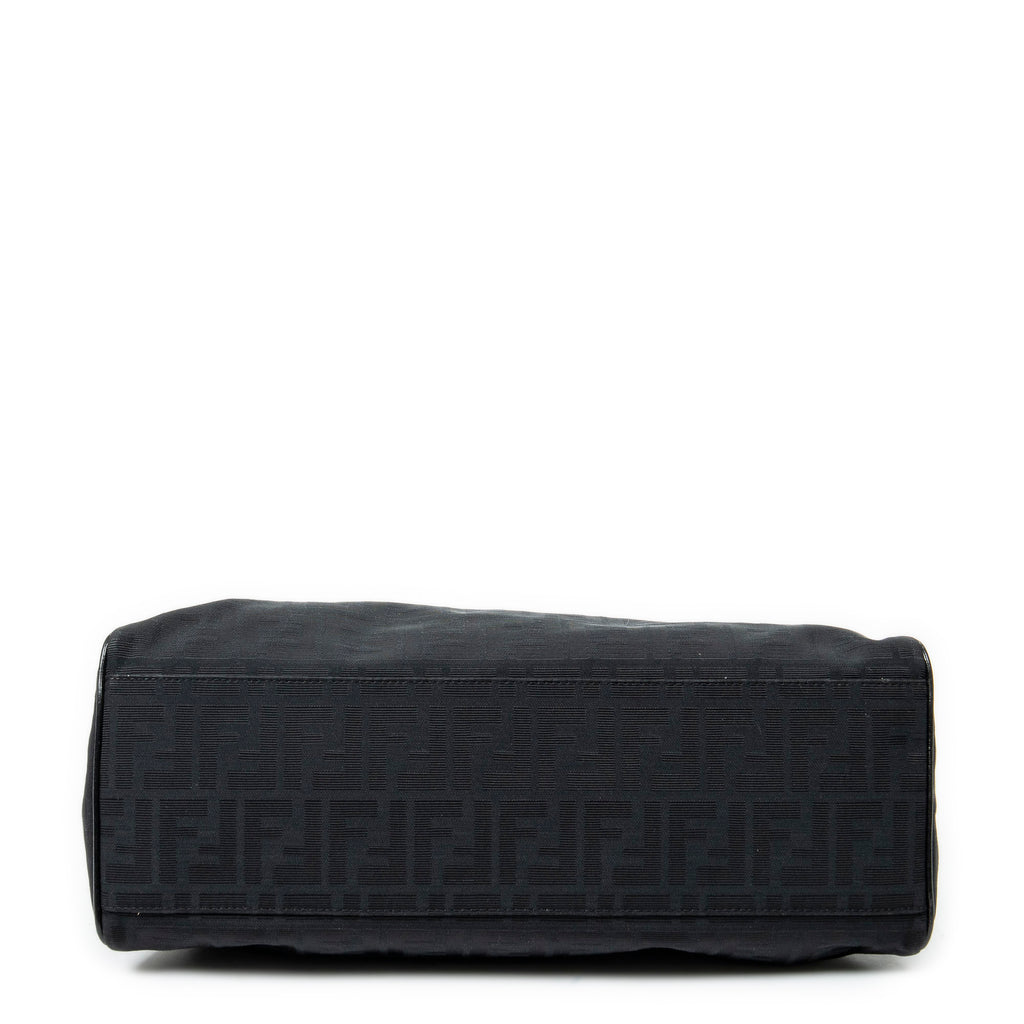 Shoulder Bag Medium Du Jour Tote Black Zucca Canvas