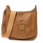 Shoulder Bag Evelyne II GM Gold Clemence Leather