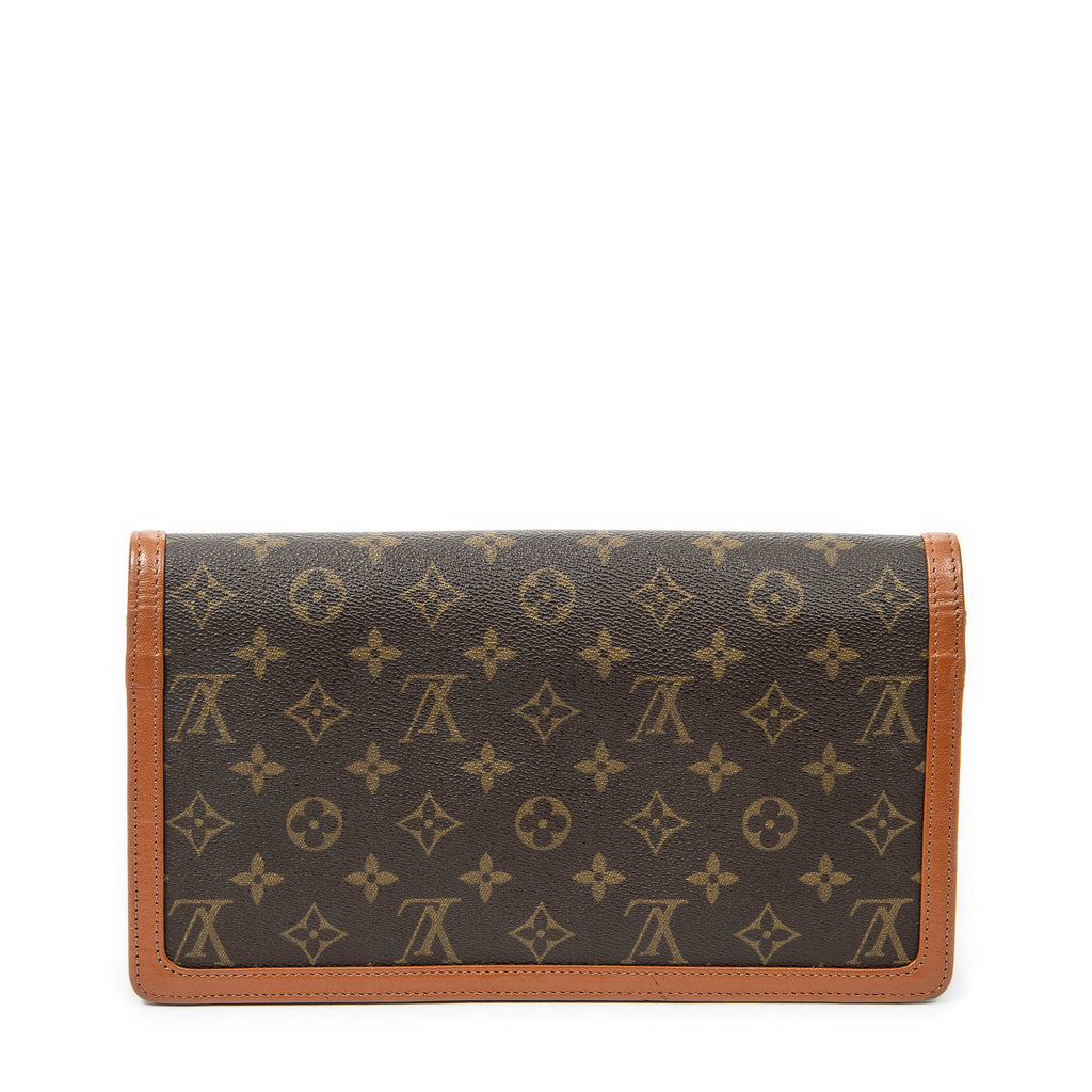 Handbag Pochette Dame GM Brown Monogram Canvas
