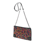 Shoulder Bag Multicolor Loubiposh Crossbody Black Spiked Calfskin Leather