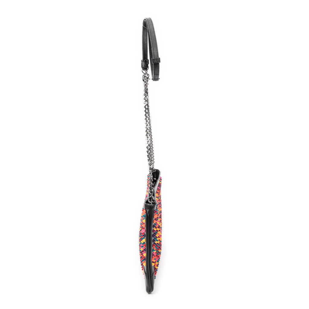 Shoulder Bag Multicolor Loubiposh Crossbody Black Spiked Calfskin Leather