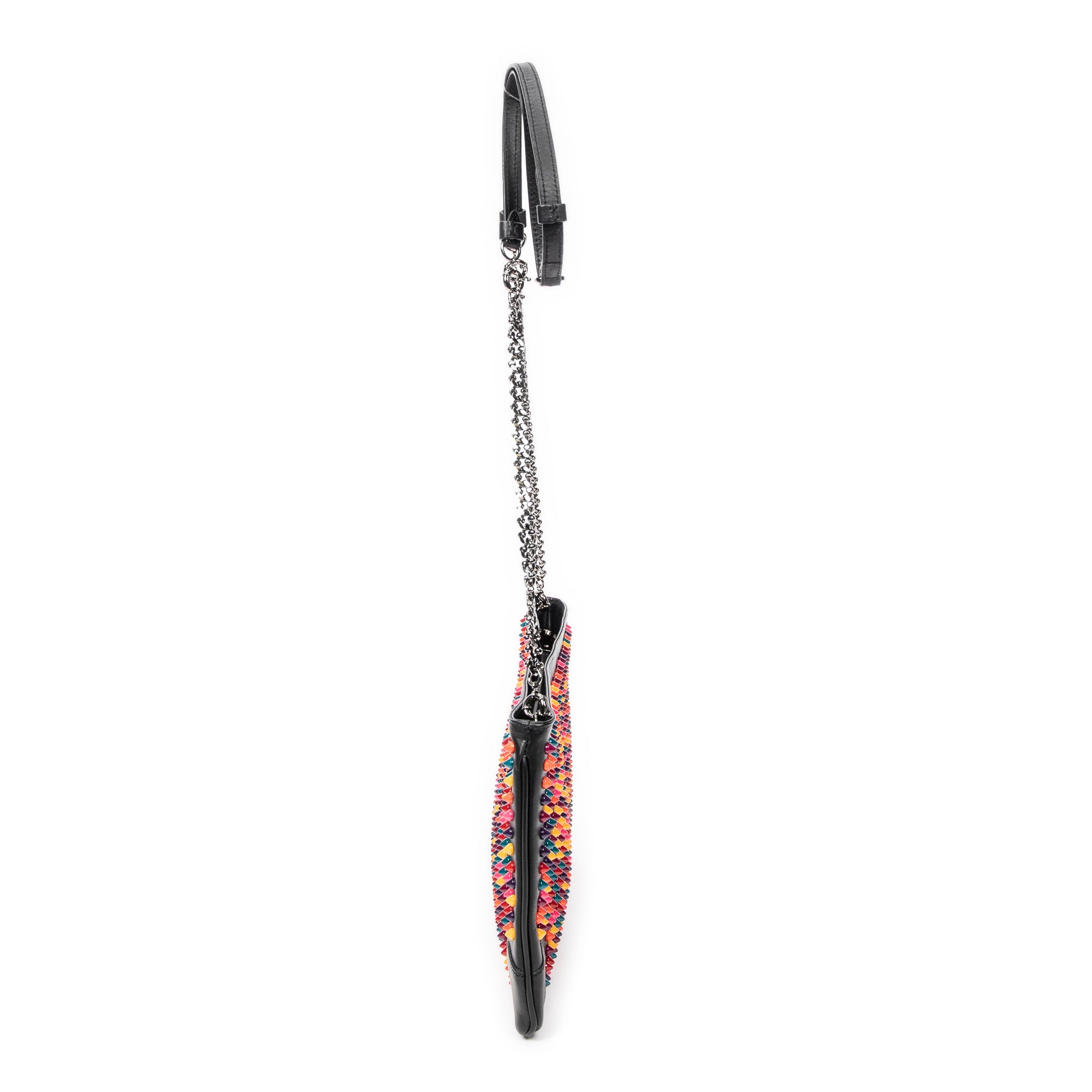 Shoulder Bag Multicolor Loubiposh Crossbody Black Spiked Calfskin Leather