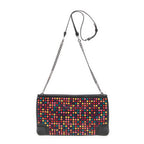 Shoulder Bag Multicolor Loubiposh Crossbody Black Spiked Calfskin Leather
