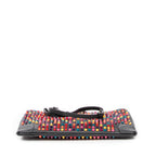 Shoulder Bag Multicolor Loubiposh Crossbody Black Spiked Calfskin Leather