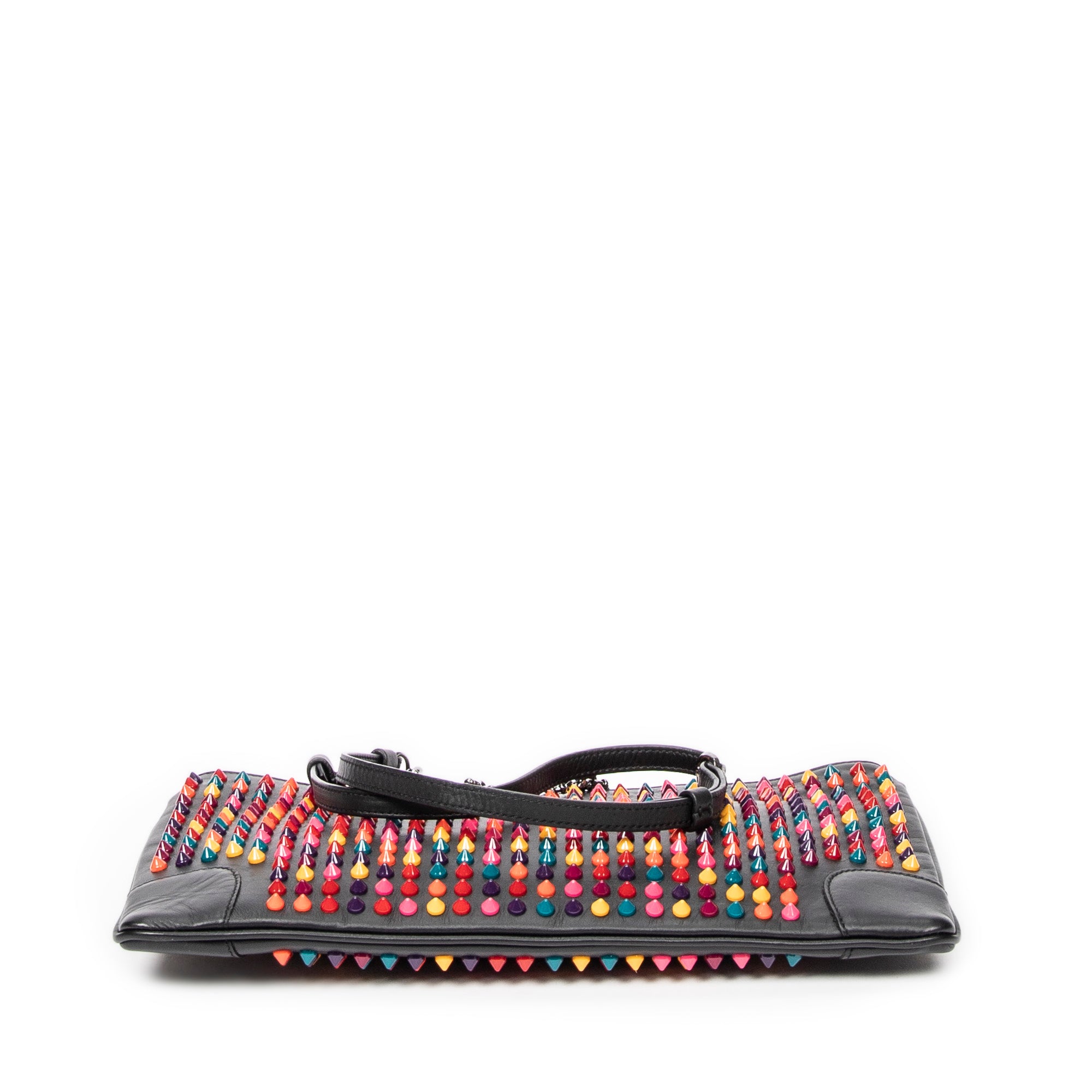 Shoulder Bag Multicolor Loubiposh Crossbody Black Spiked Calfskin Leather