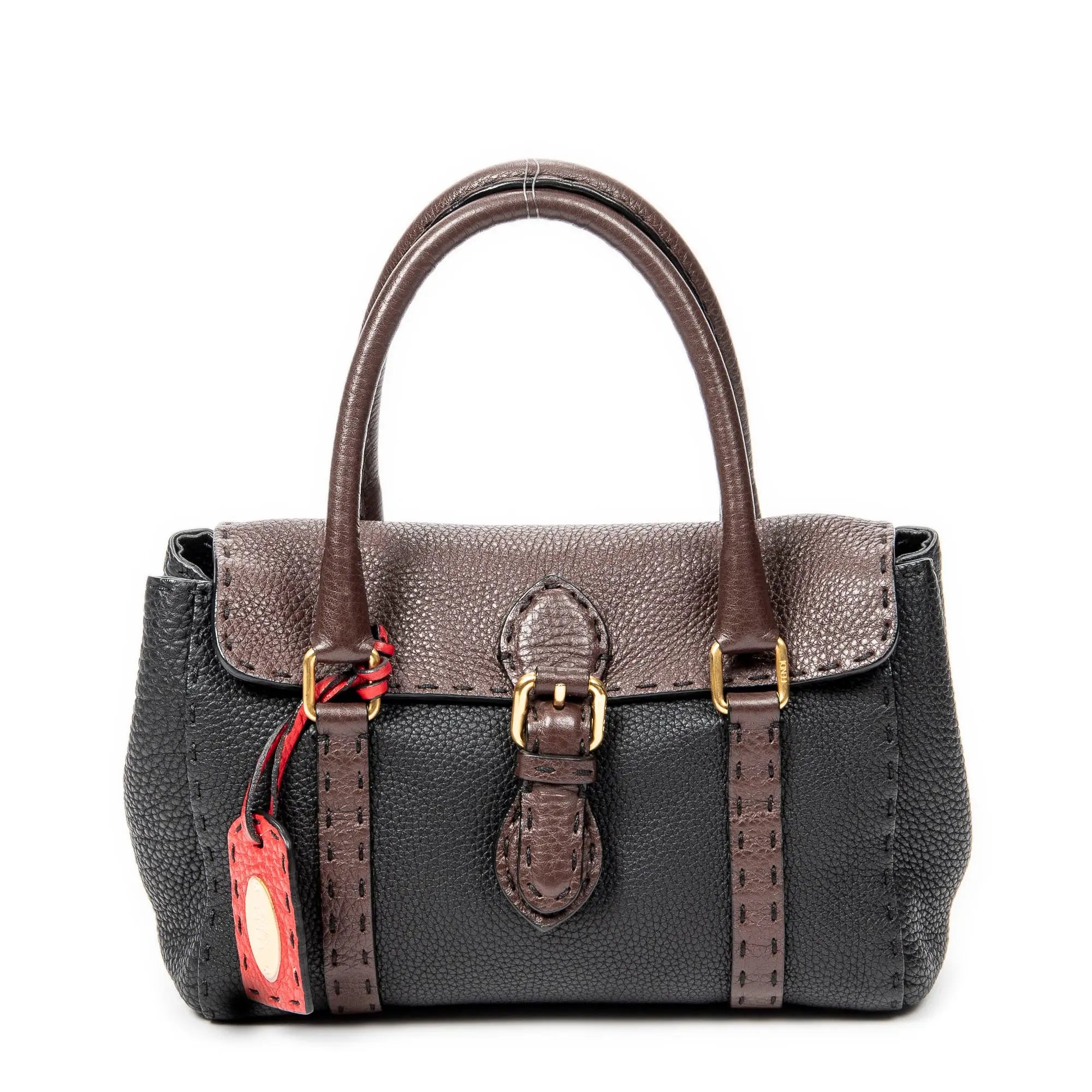 Bolso de hombro Selleria Mini Linda Piel Selleria negra