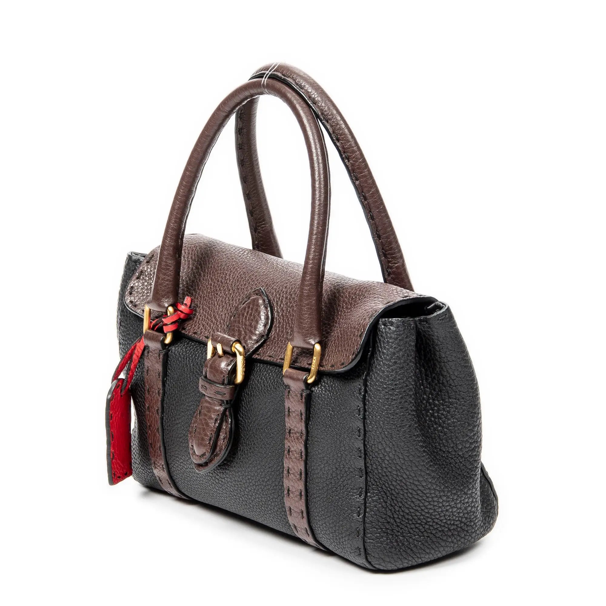 Bolso de hombro Selleria Mini Linda Piel Selleria negra